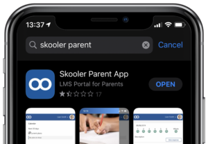 Parent App image on an iPhone